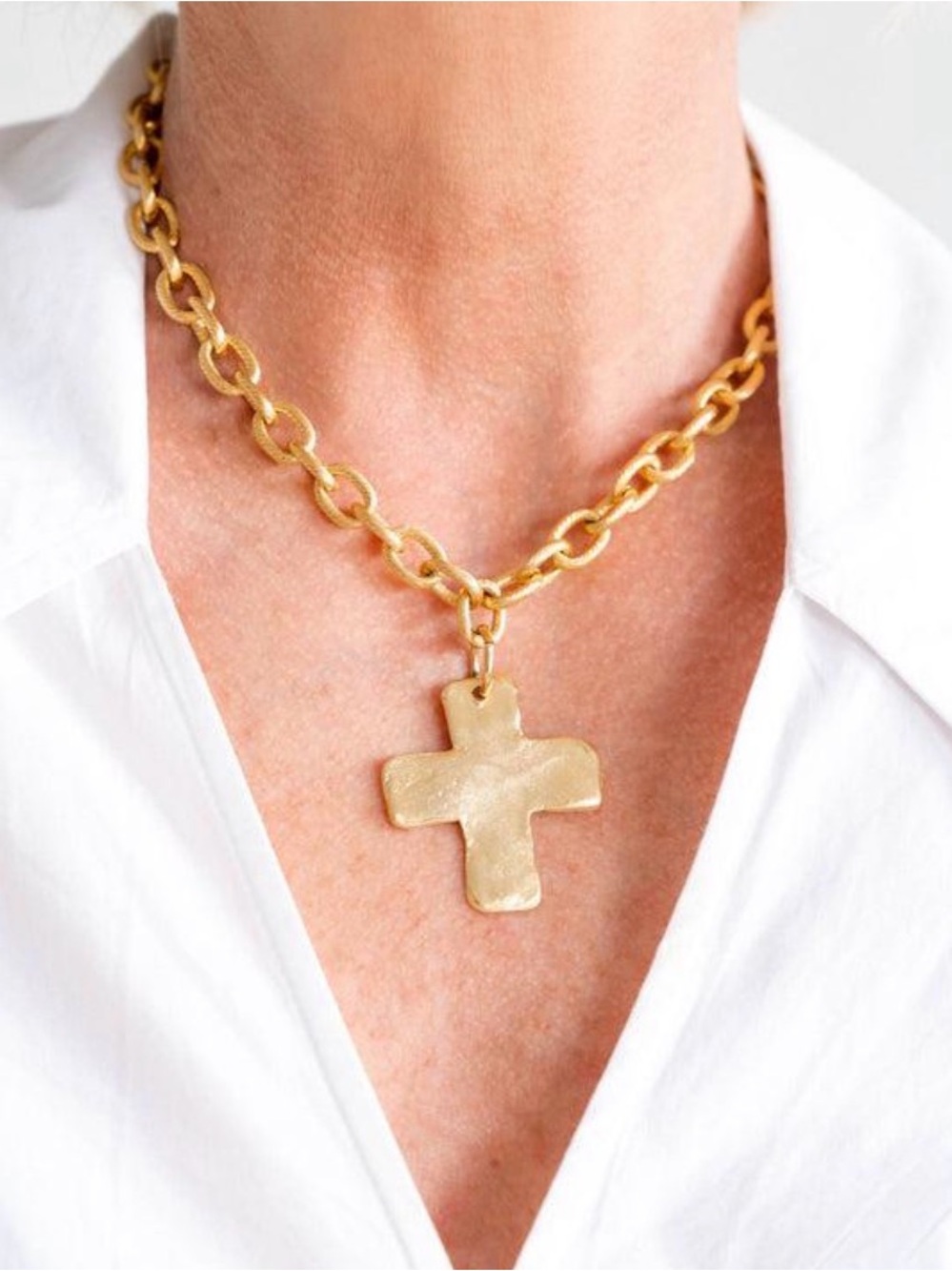 Susan Shaw - Cross Pendant Necklace (worn one time)